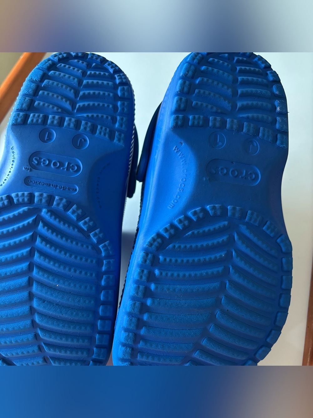 CROCS Kids Royal Blue Classic Clog Sandals - Picture 3 of 5